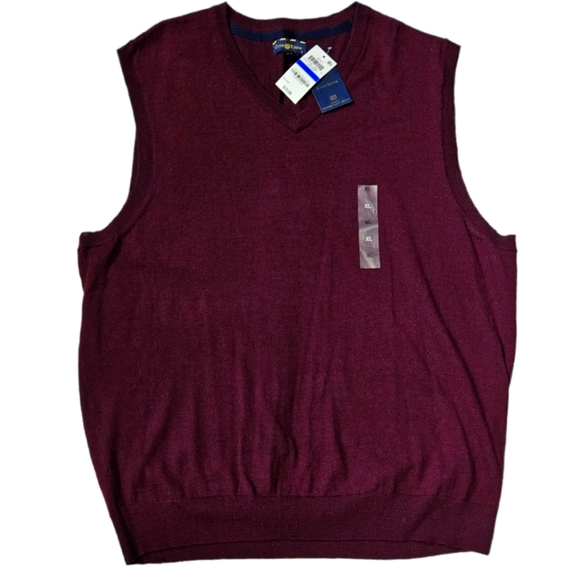 Club Room Estate Merino Wool Blend Sweater Vest - Picture 1 of 4